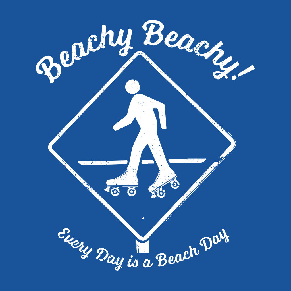 Beachy Beachy Vintage Rollerskater Crossing Kids Tee