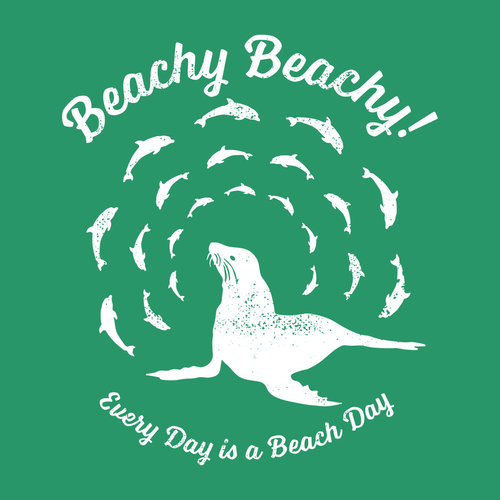Beachy Beachy Vintage Sea Lion and Dolphins Kids Tee