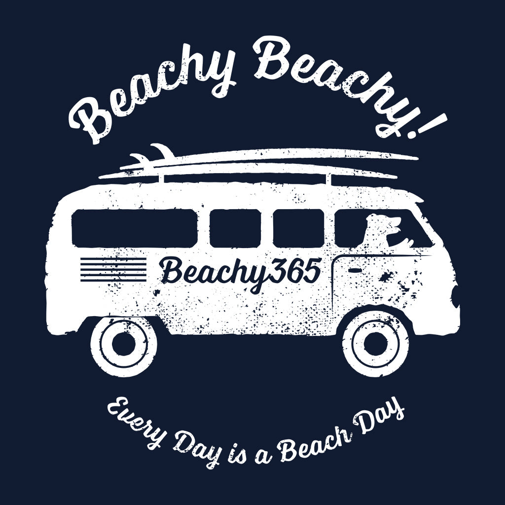 Beachy Beachy Vintage Surfbus Dog Men/Unisex Sweatshirt