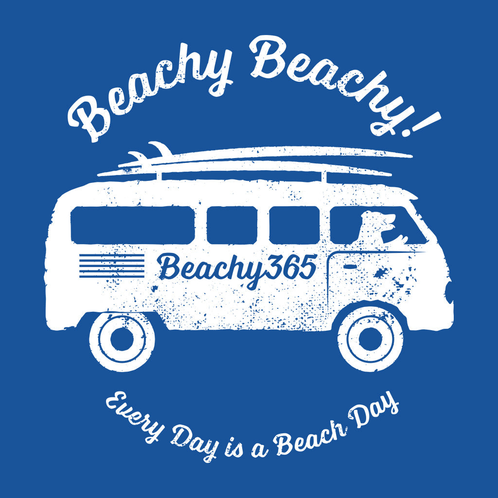 Beachy Beachy Vintage Surfbus Dog Kids Tee
