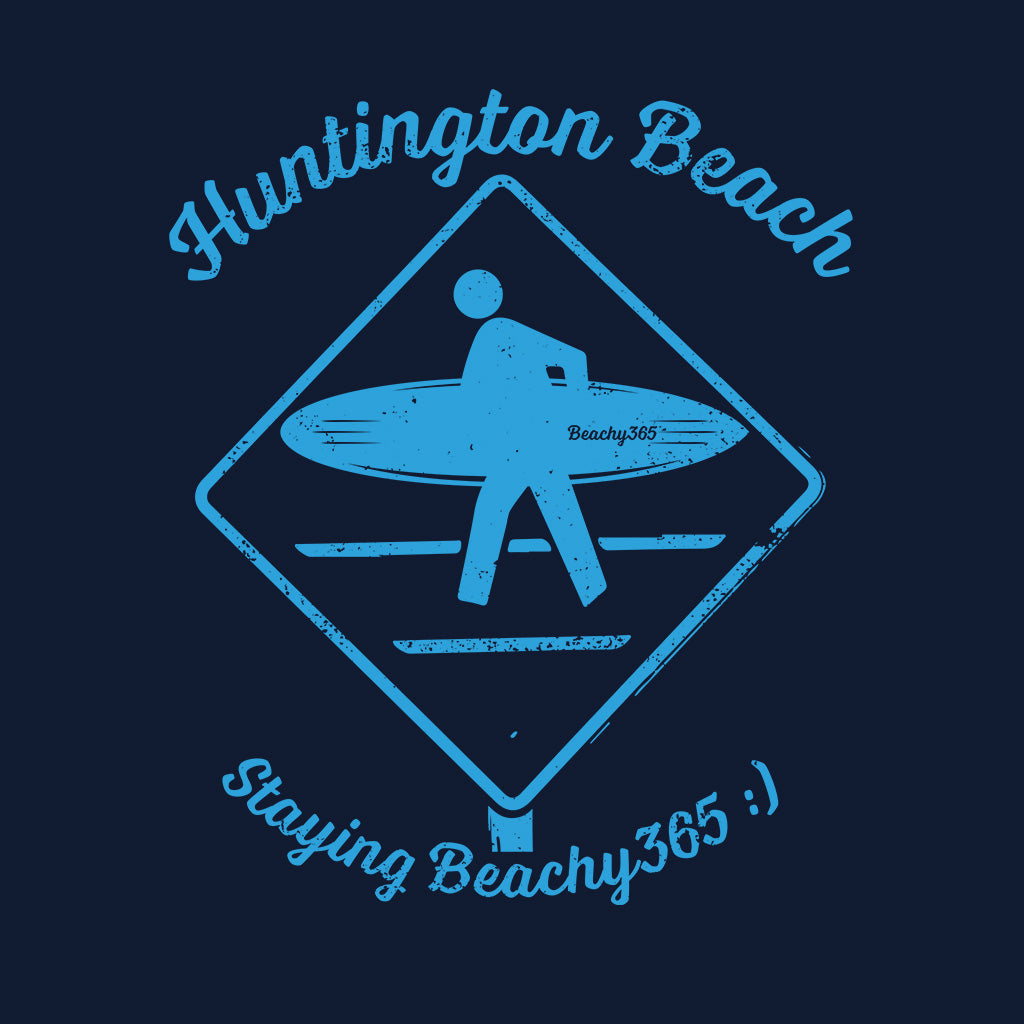 Huntington Beach Vintage Surfer Crossing Tee