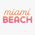 Miami Beach Vintage Women's Tri-Blend Racerback Tank