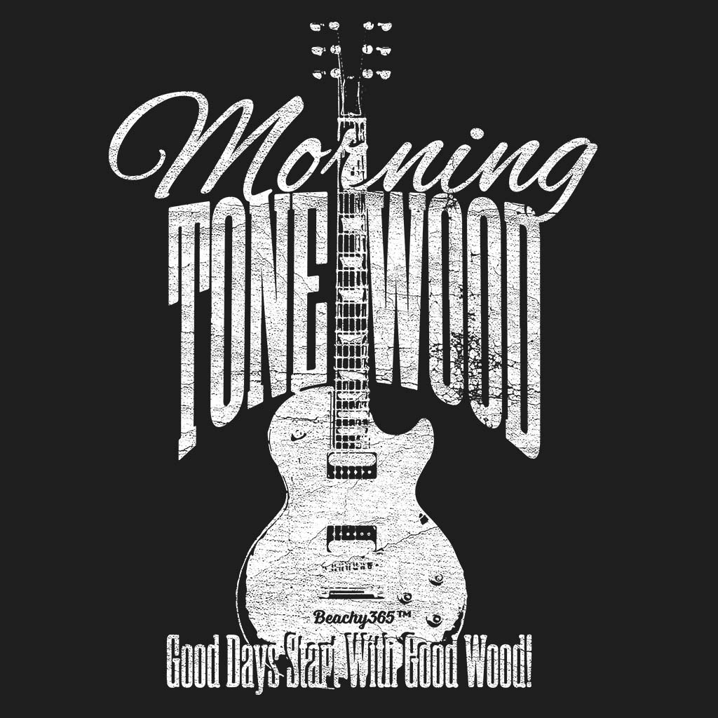 Morning Tone Wood Single-Cut Electric Guitar Comfort Colors Tee