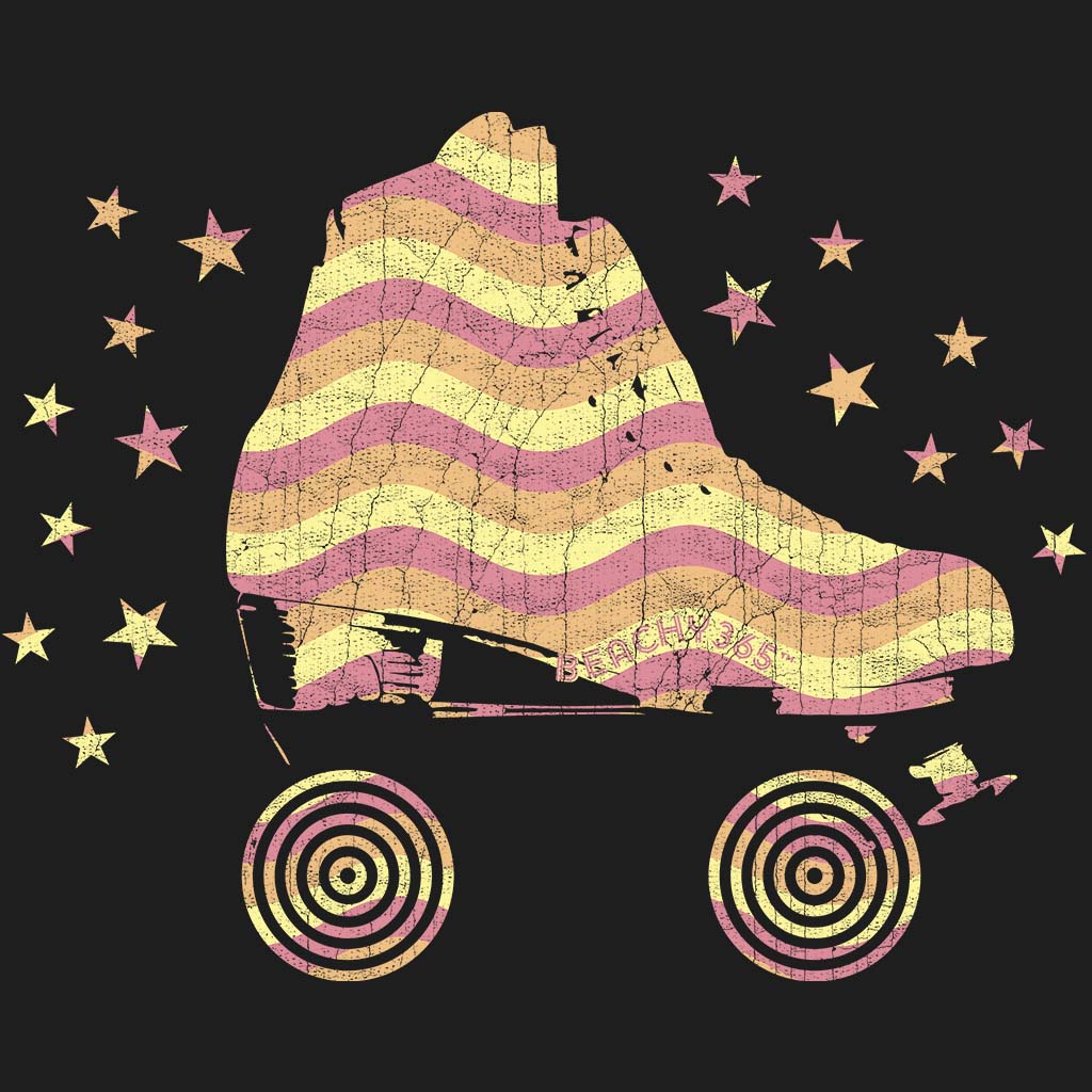 Disco Skate Vintage Crop Hoodie