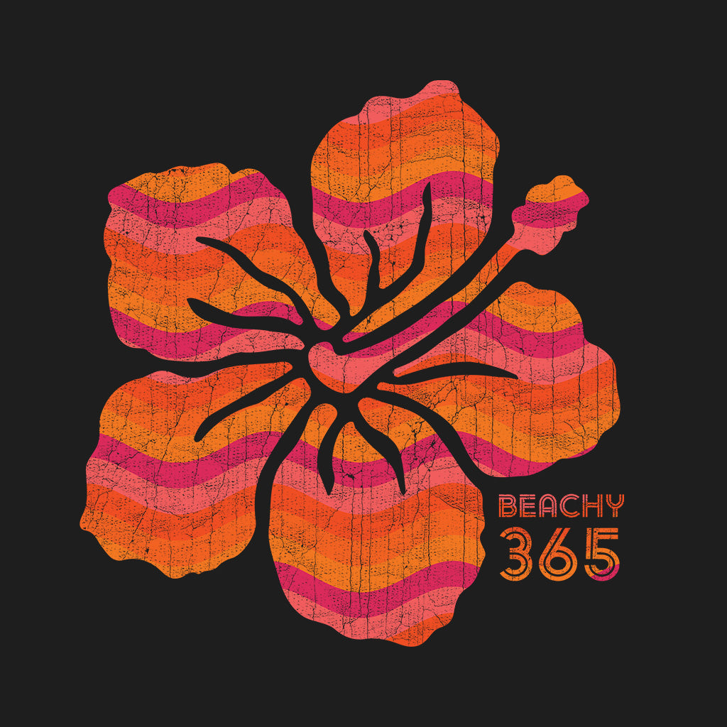 Tropical Sunset Flower Comfort Colors Tee