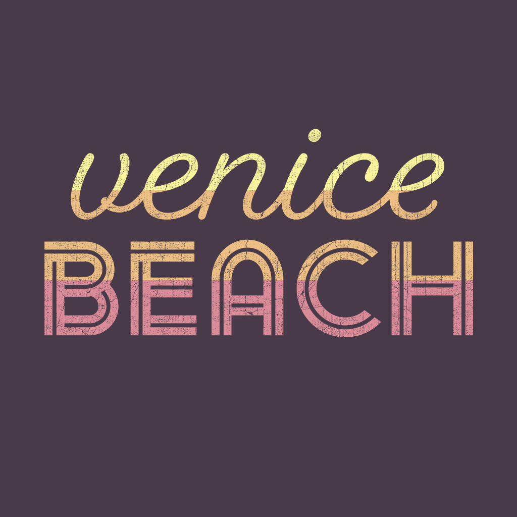 Venice Beach Vintage Women's Tri-Blend Racerback Tank