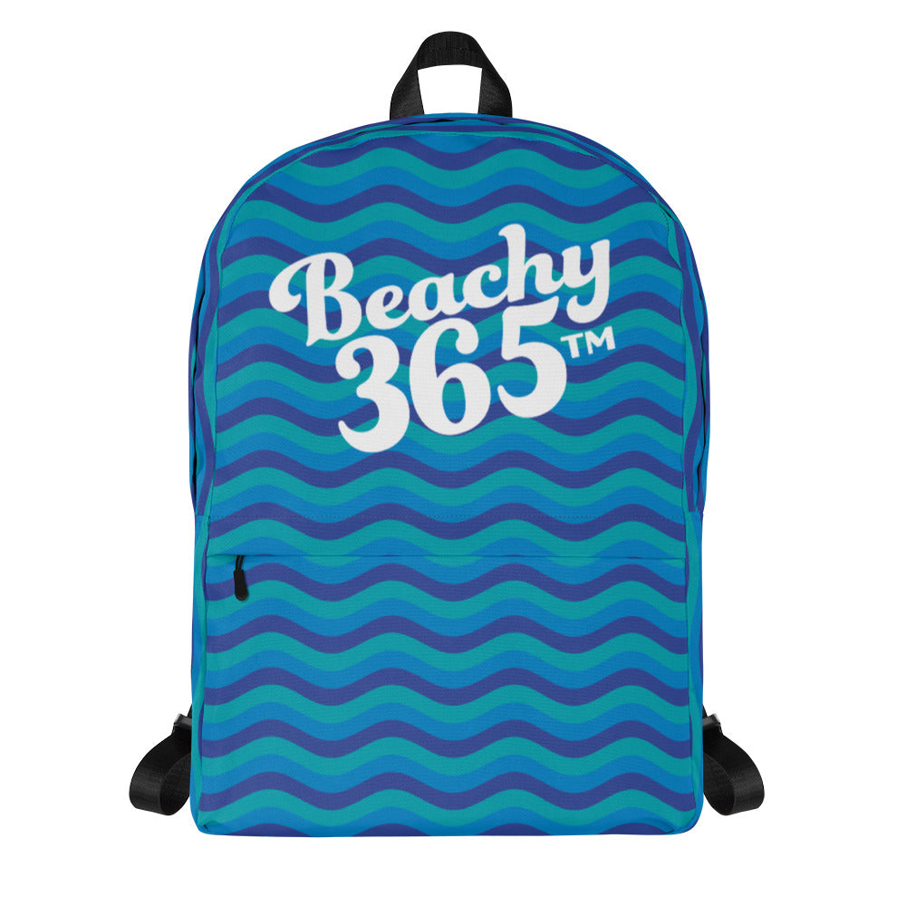 Beachy365 Skate Vibes Backpack - Caribbean Sea - Waves