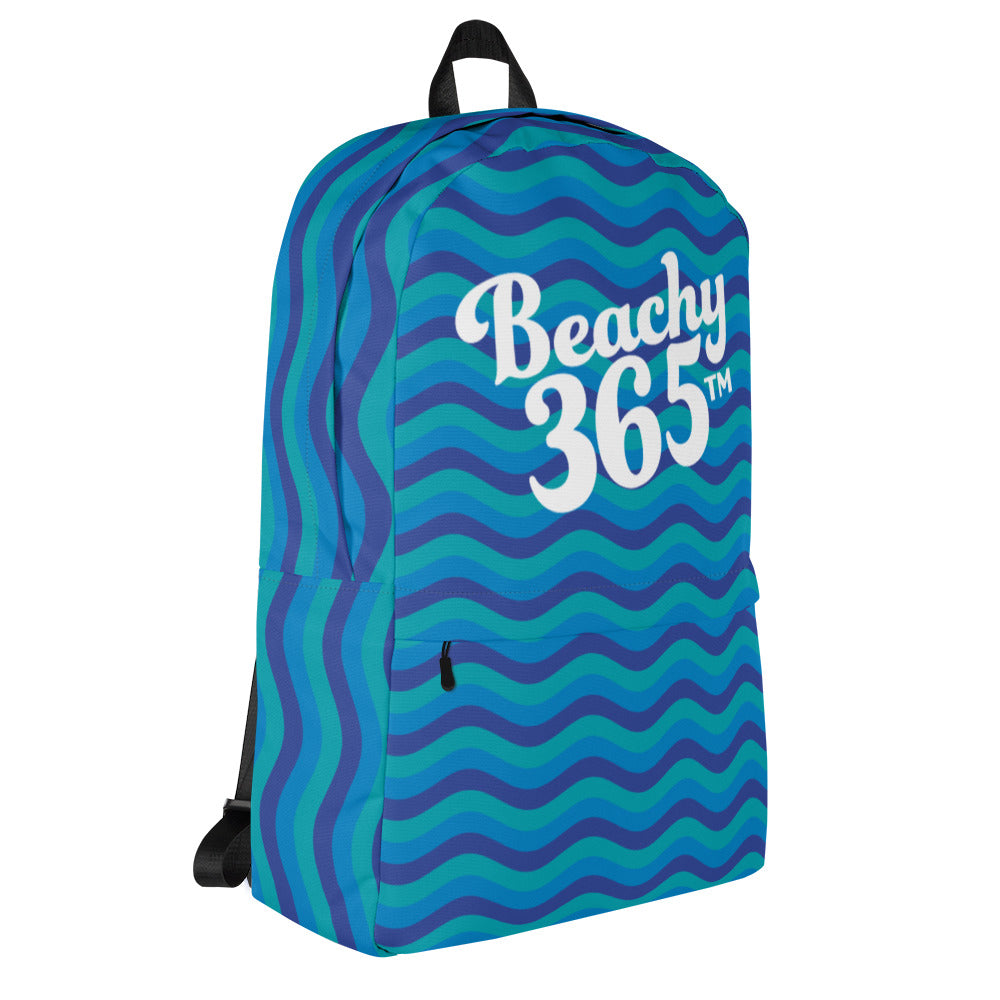 Beachy365 Skate Vibes Backpack - Caribbean Sea - Waves