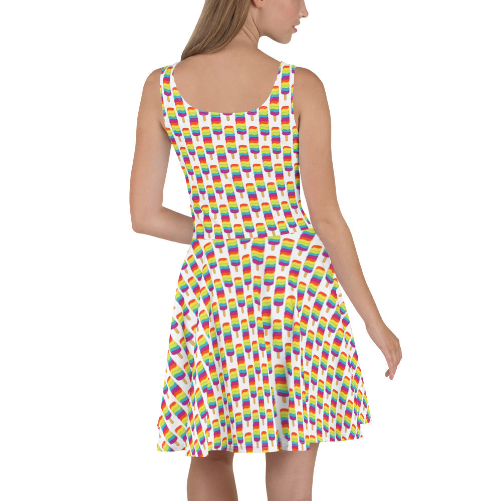 Rainbow Pop Skater Dress