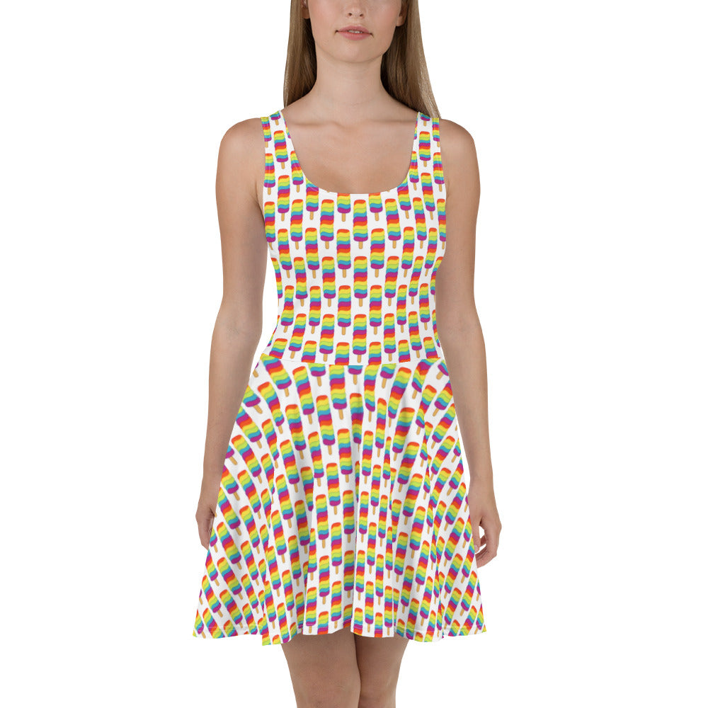 Rainbow Pop Skater Dress