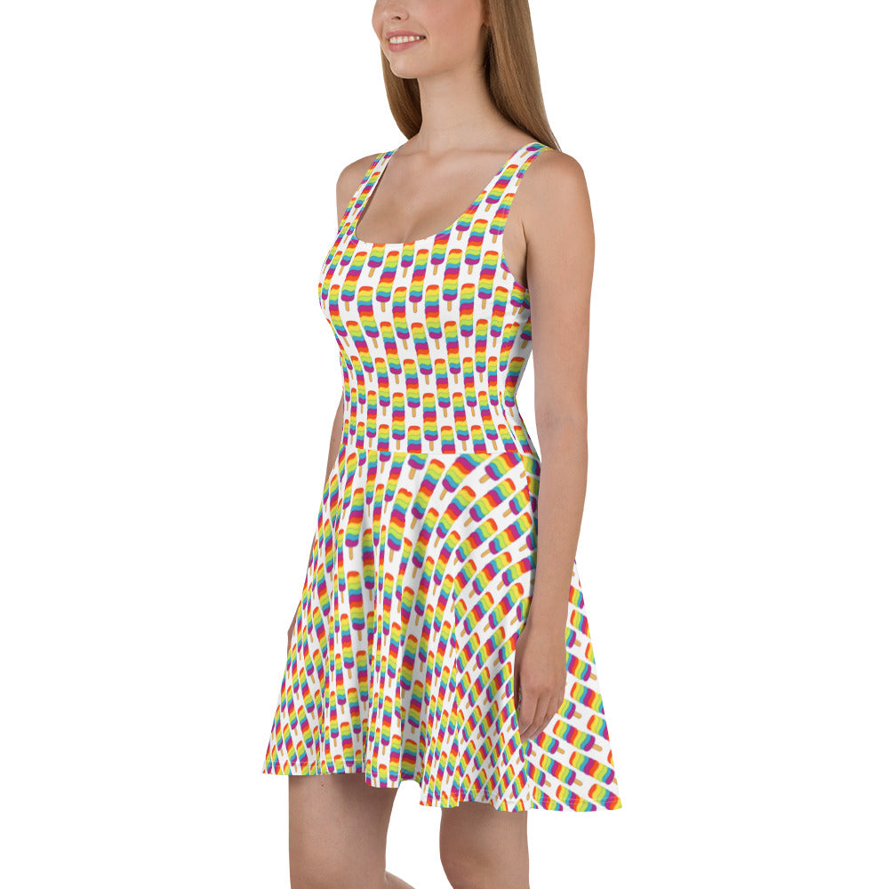 Rainbow Pop Skater Dress