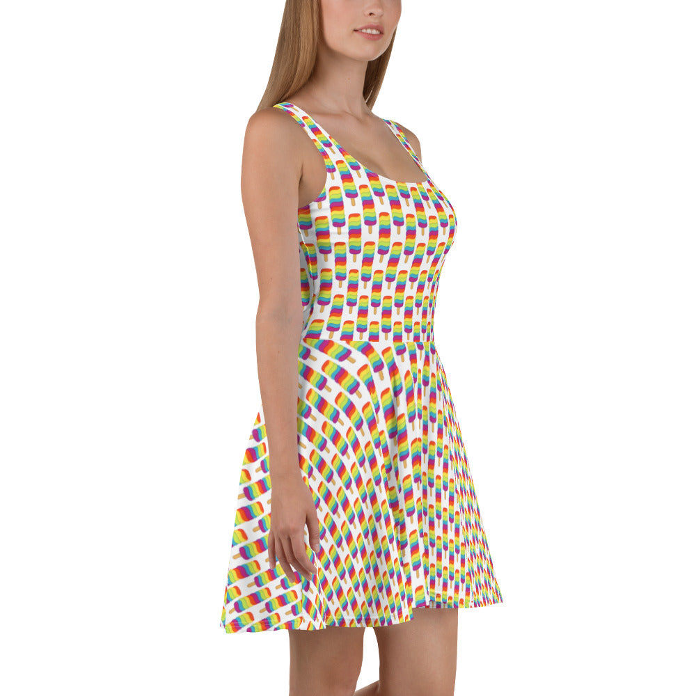 Rainbow Pop Skater Dress