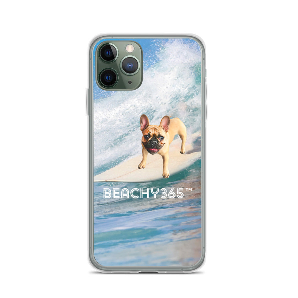 Finny the Fearless Surf Dog iPhone Case