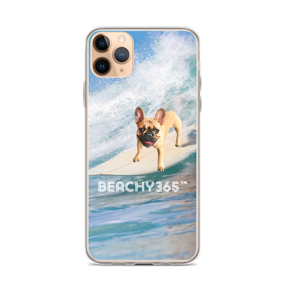 Finny the Fearless Surf Dog iPhone Case