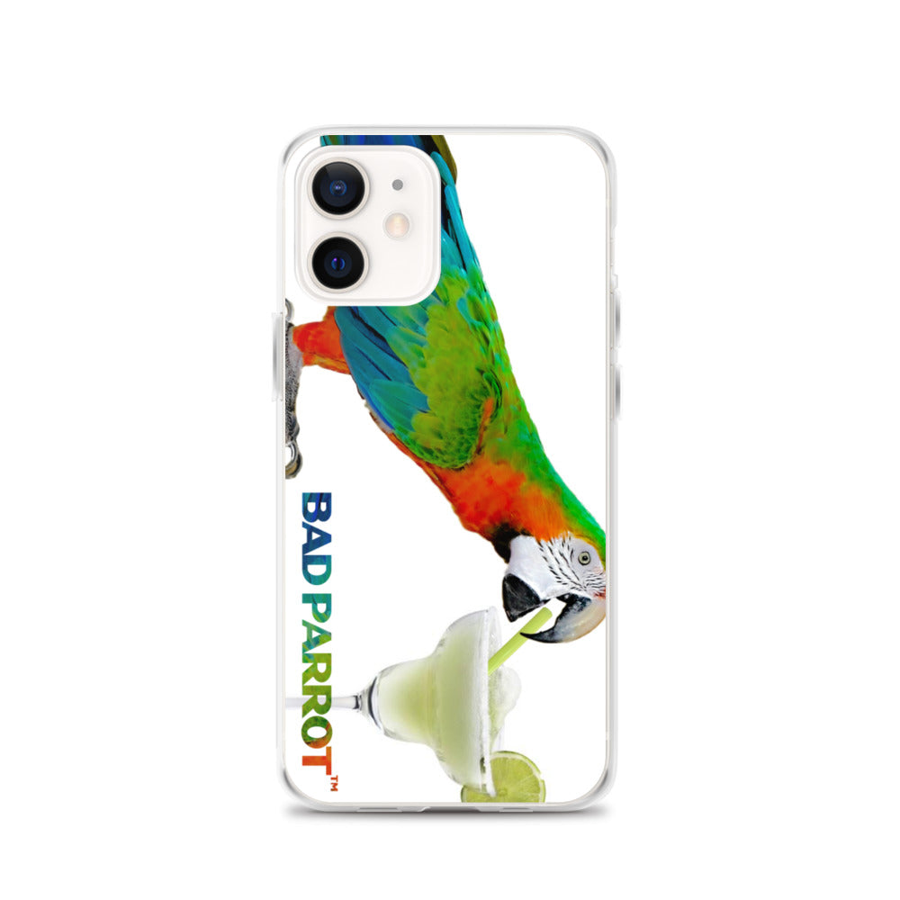 Bad Parrot with Margarita Extreme-Close-Up iPhone Case