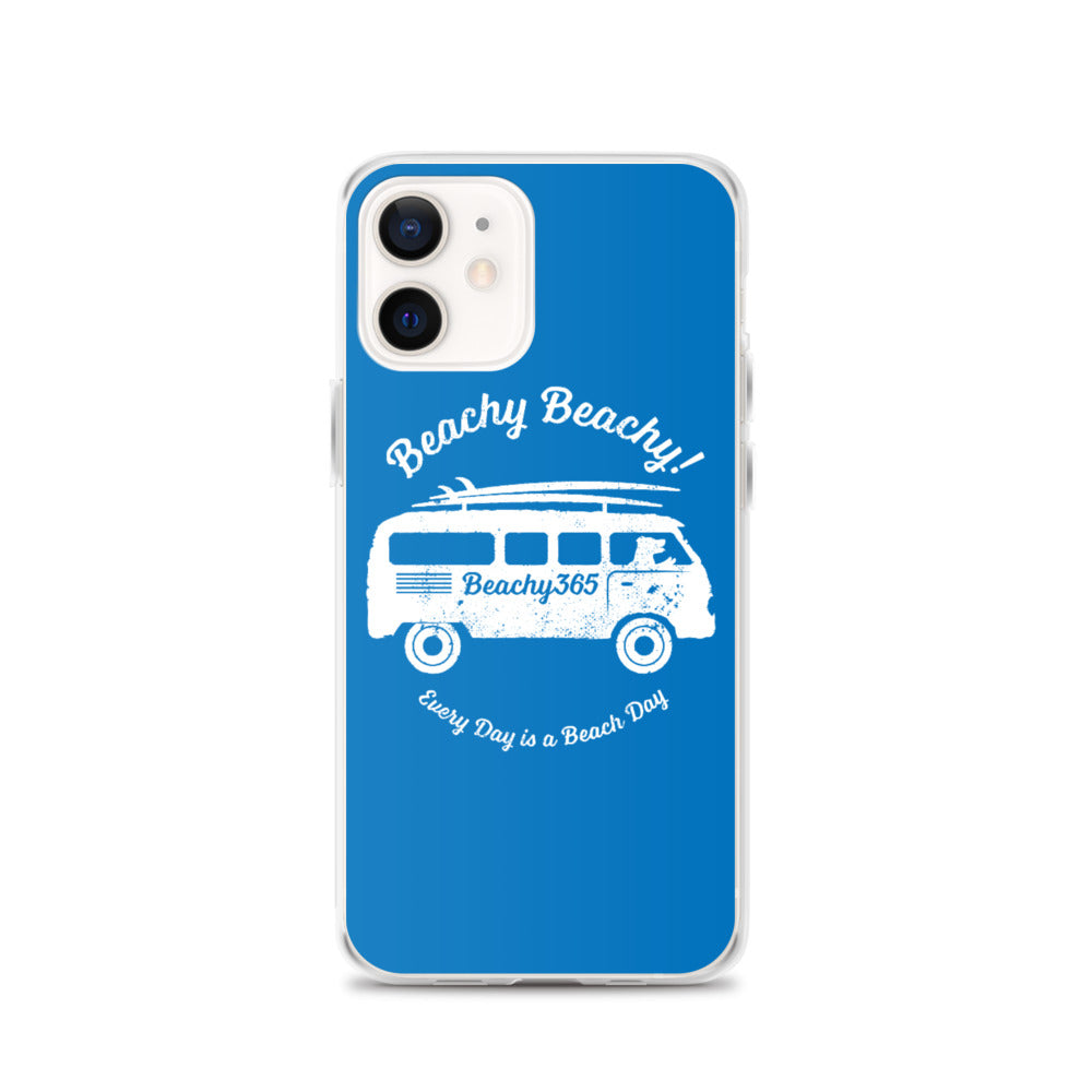 Beachy Beachy Vintage Surfbus Dog iPhone Case