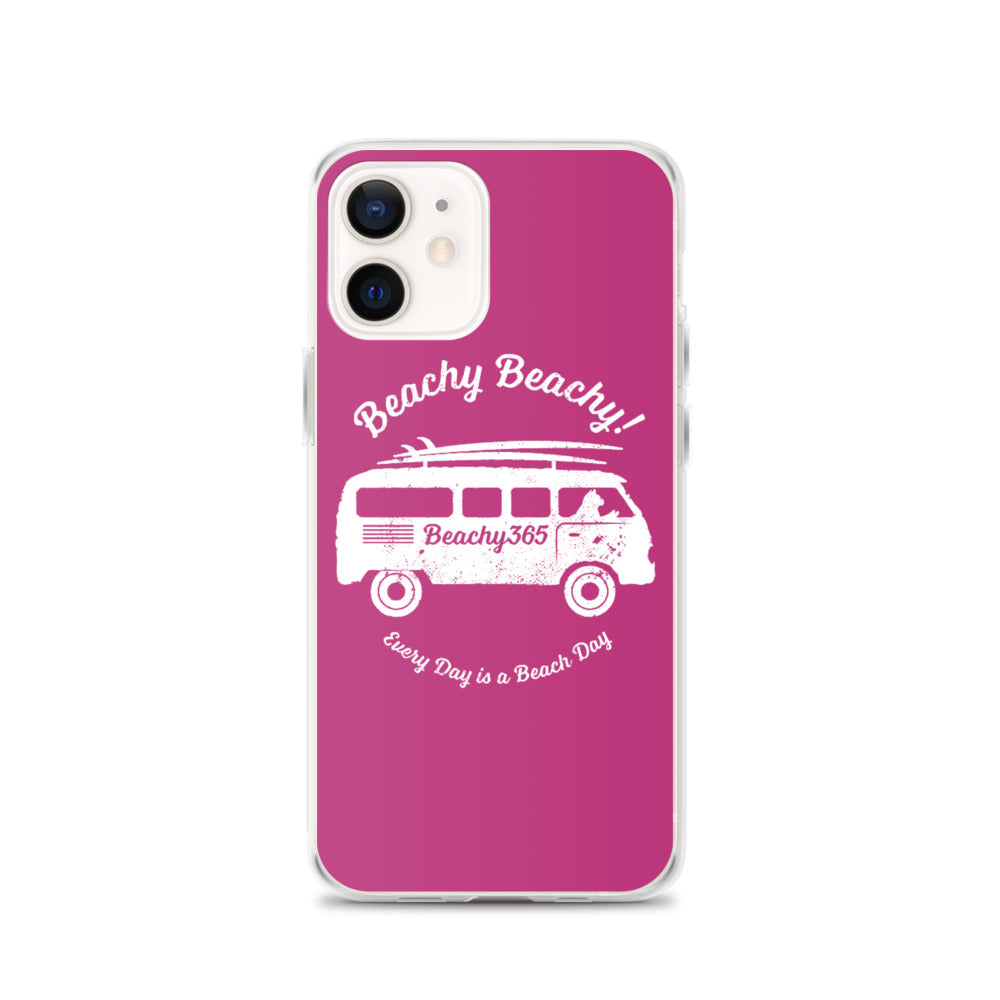Beachy Beachy Vintage Surfbus Cat iPhone Case
