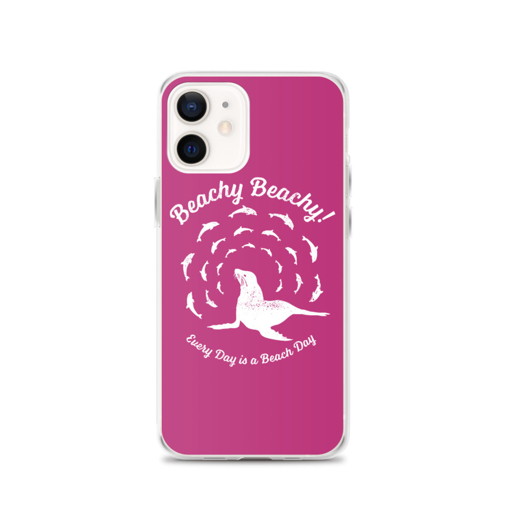 Beachy Beachy Vintage Seal and Dolphins iPhone Case