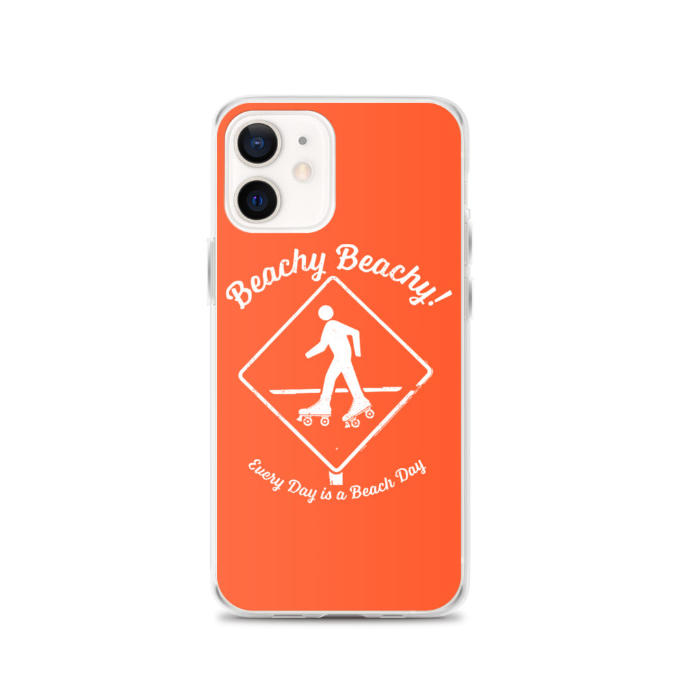 Beachy Beachy Vintage Rollerskater Crossing iPhone Case