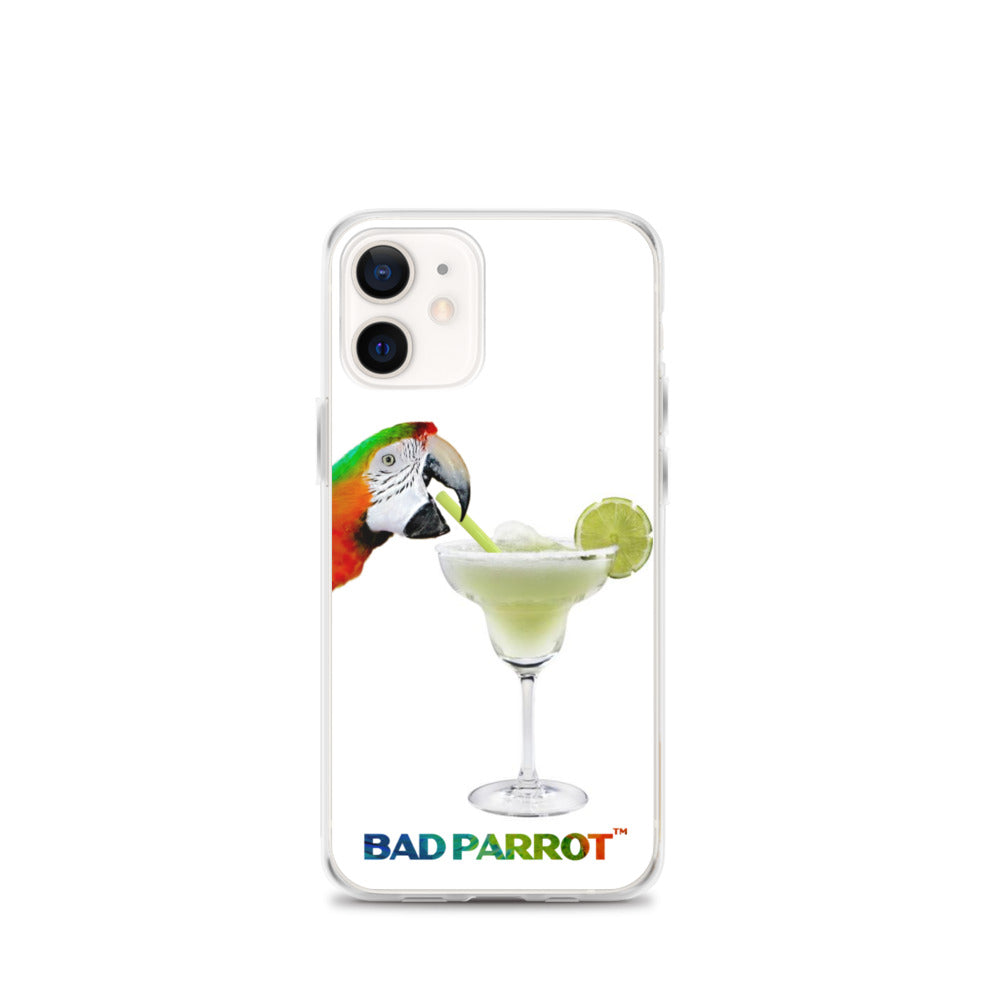 Bad Parrot Face with Margarita Extreme-Close-Up iPhone Case