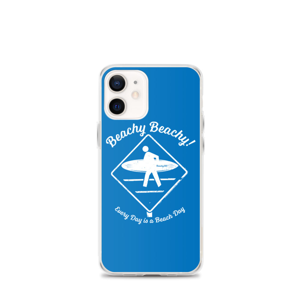 Beachy Beachy Vintage Surfer Crossing iPhone Case