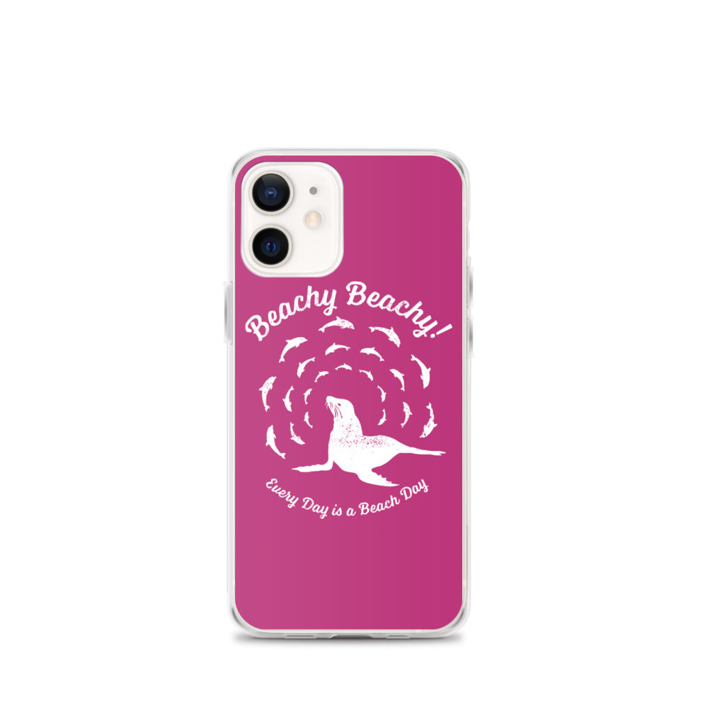 Beachy Beachy Vintage Seal and Dolphins iPhone Case