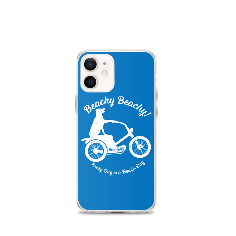 Beachy Beachy Vintage Scooter-Dog iPhone Case