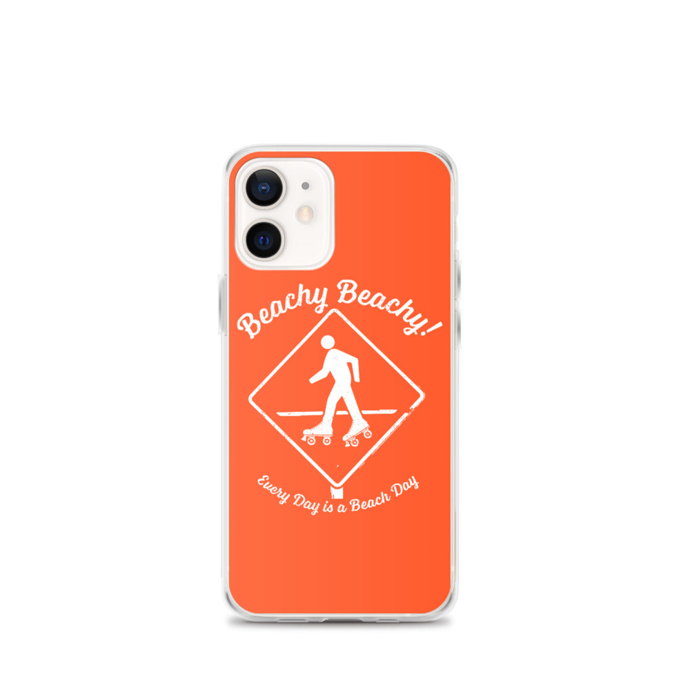 Beachy Beachy Vintage Rollerskater Crossing iPhone Case