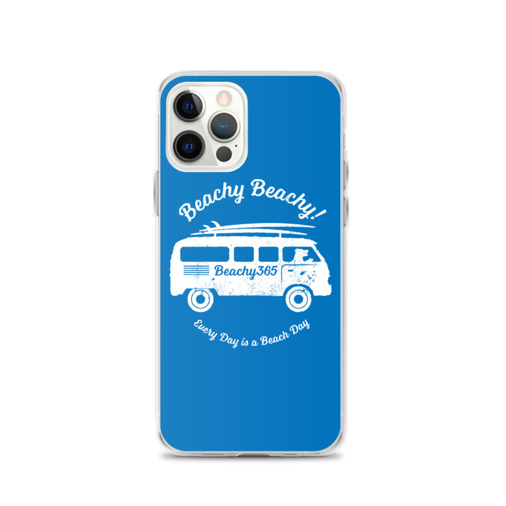 Beachy Beachy Vintage Surfbus Dog iPhone Case