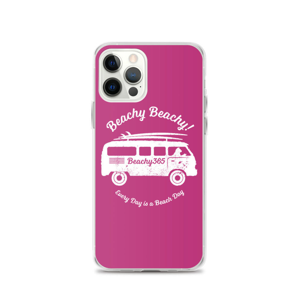 Beachy Beachy Vintage Surfbus Cat iPhone Case