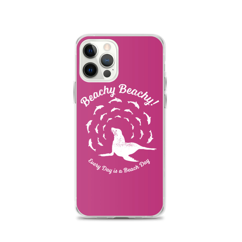 Beachy Beachy Vintage Seal and Dolphins iPhone Case