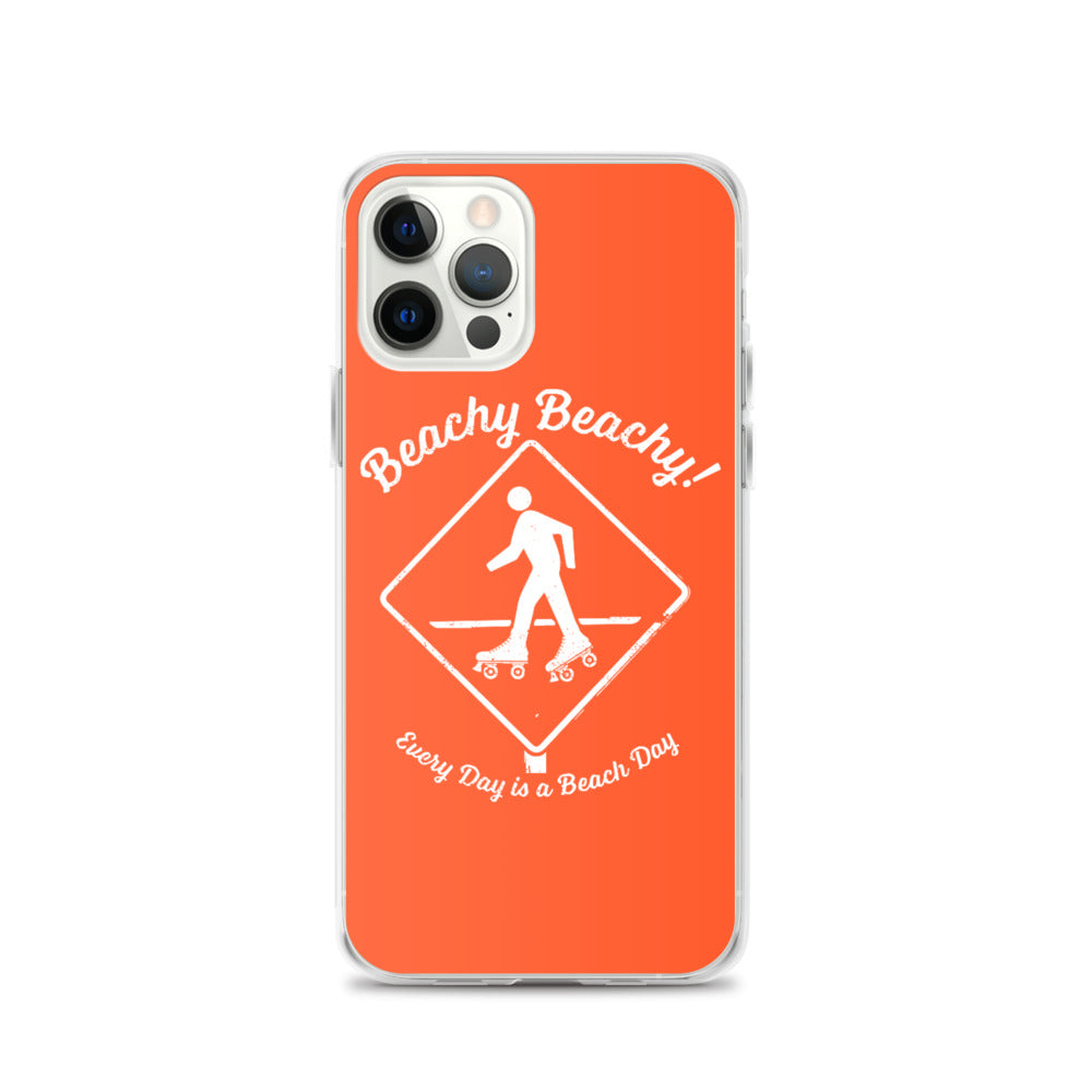 Beachy Beachy Vintage Rollerskater Crossing iPhone Case