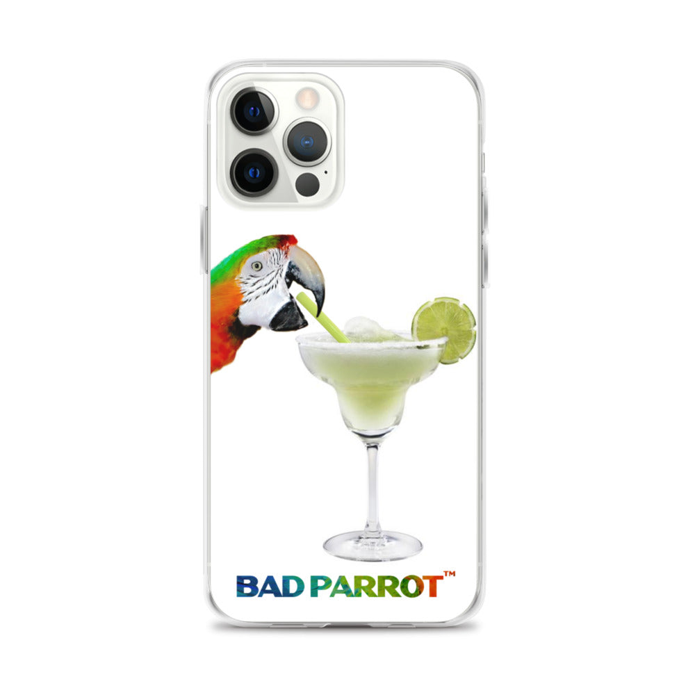 Bad Parrot Face with Margarita Extreme-Close-Up iPhone Case