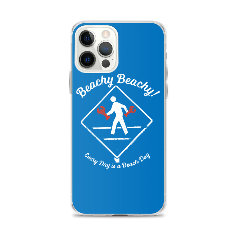 Beachy Beachy Vintage Lobsterman Crossing iPhone Case