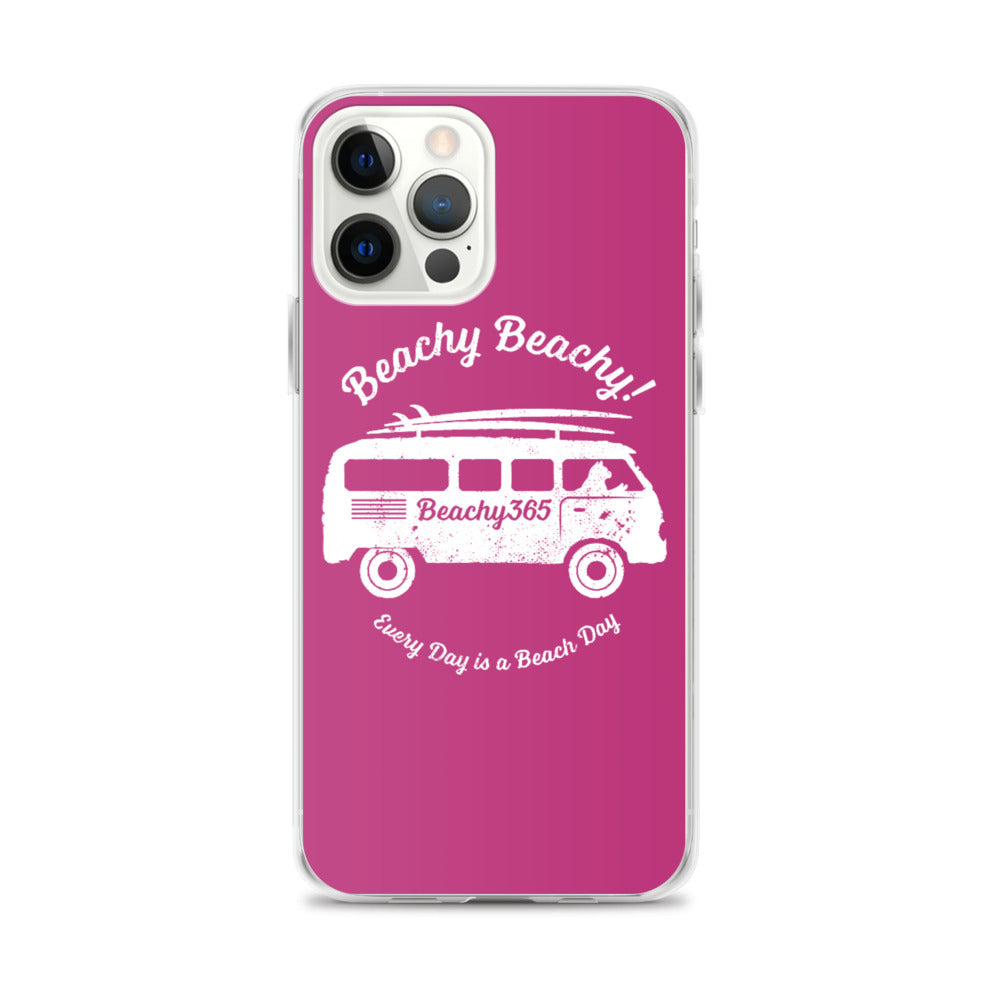 Beachy Beachy Vintage Surfbus Cat iPhone Case