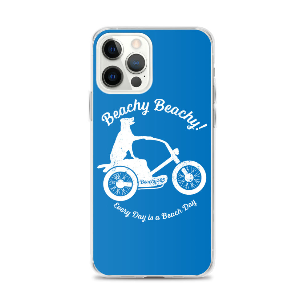 Beachy Beachy Vintage Scooter-Dog iPhone Case