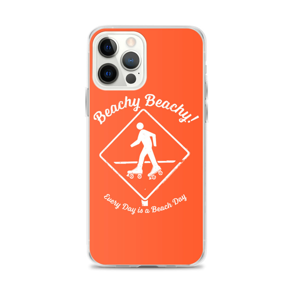 Beachy Beachy Vintage Rollerskater Crossing iPhone Case