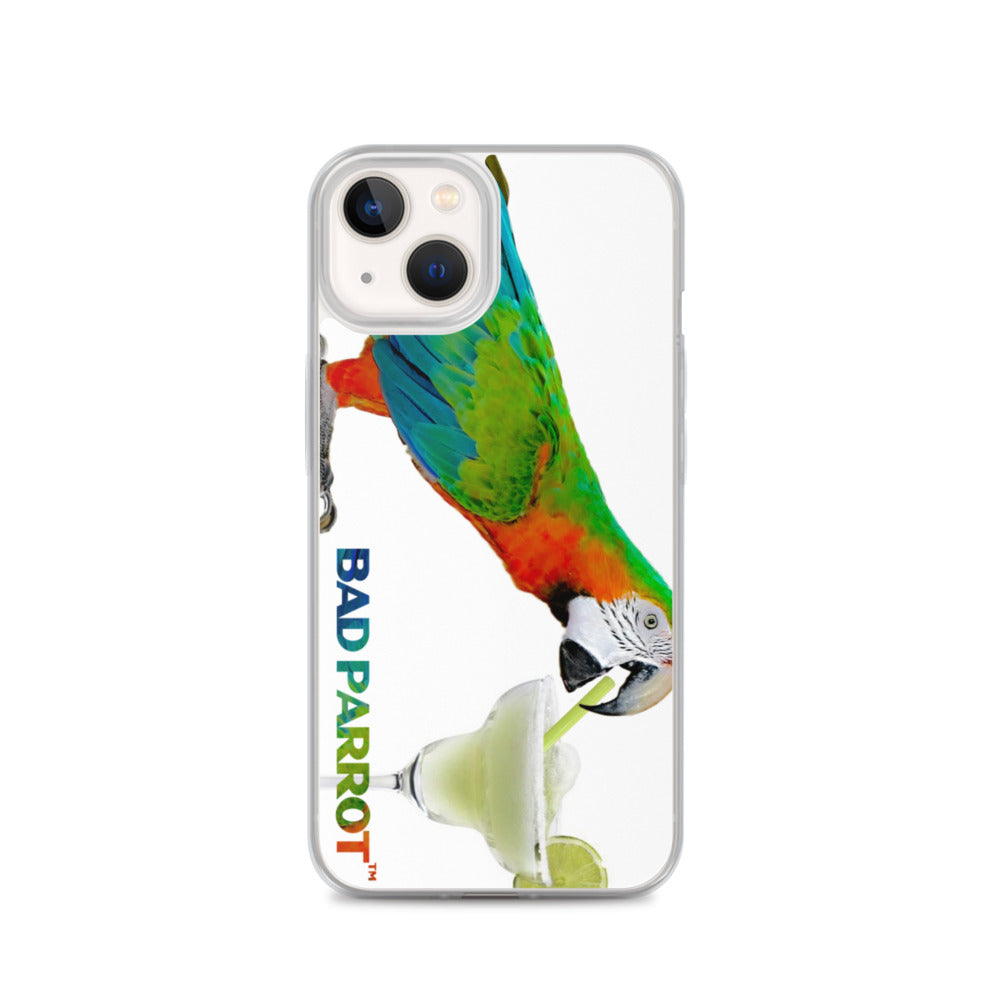 Bad Parrot with Margarita Extreme-Close-Up iPhone Case