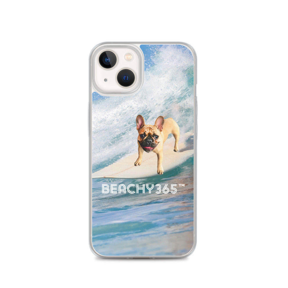 Finny the Fearless Surf Dog iPhone Case