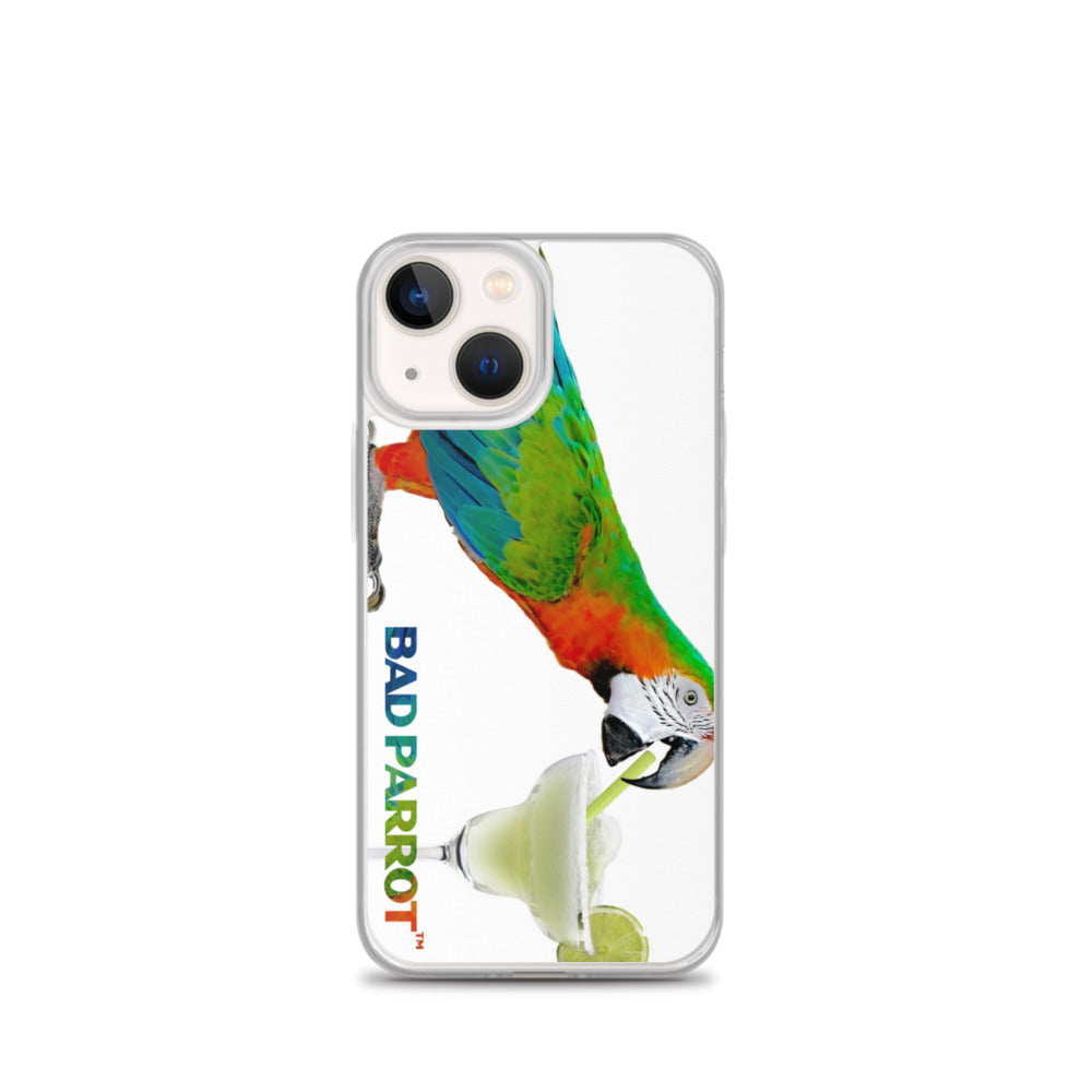 Bad Parrot with Margarita Extreme-Close-Up iPhone Case