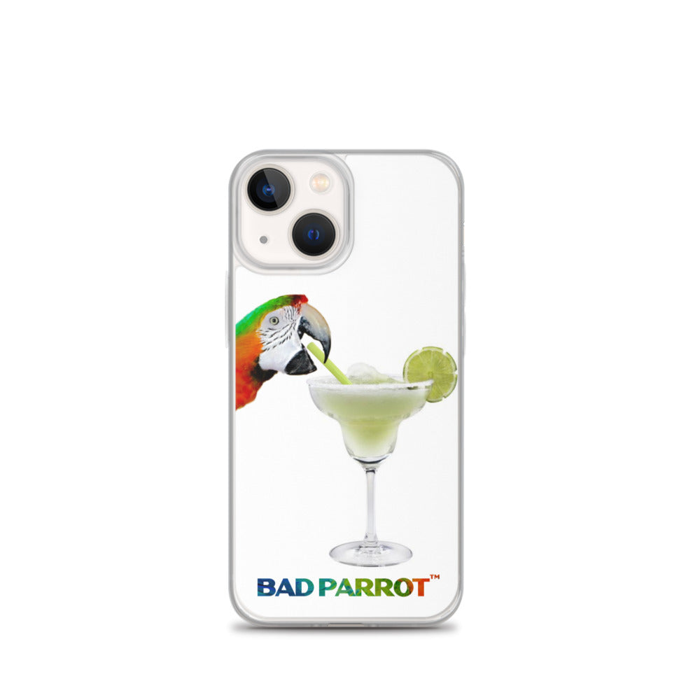 Bad Parrot Face with Margarita Extreme-Close-Up iPhone Case