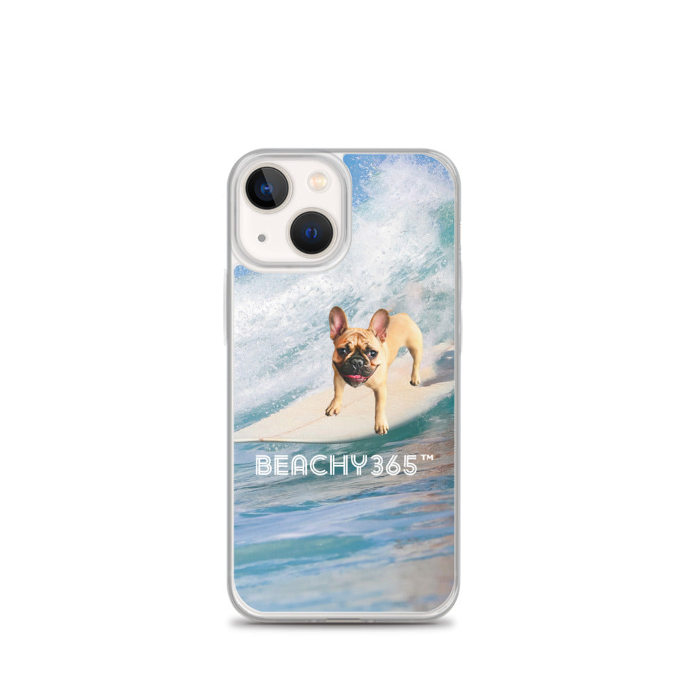 Finny the Fearless Surf Dog iPhone Case