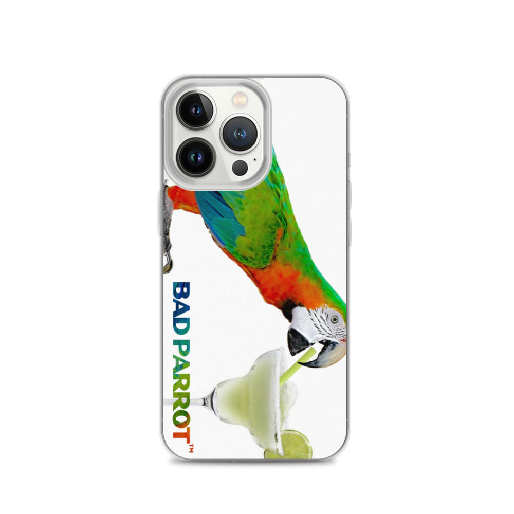 Bad Parrot with Margarita Extreme-Close-Up iPhone Case