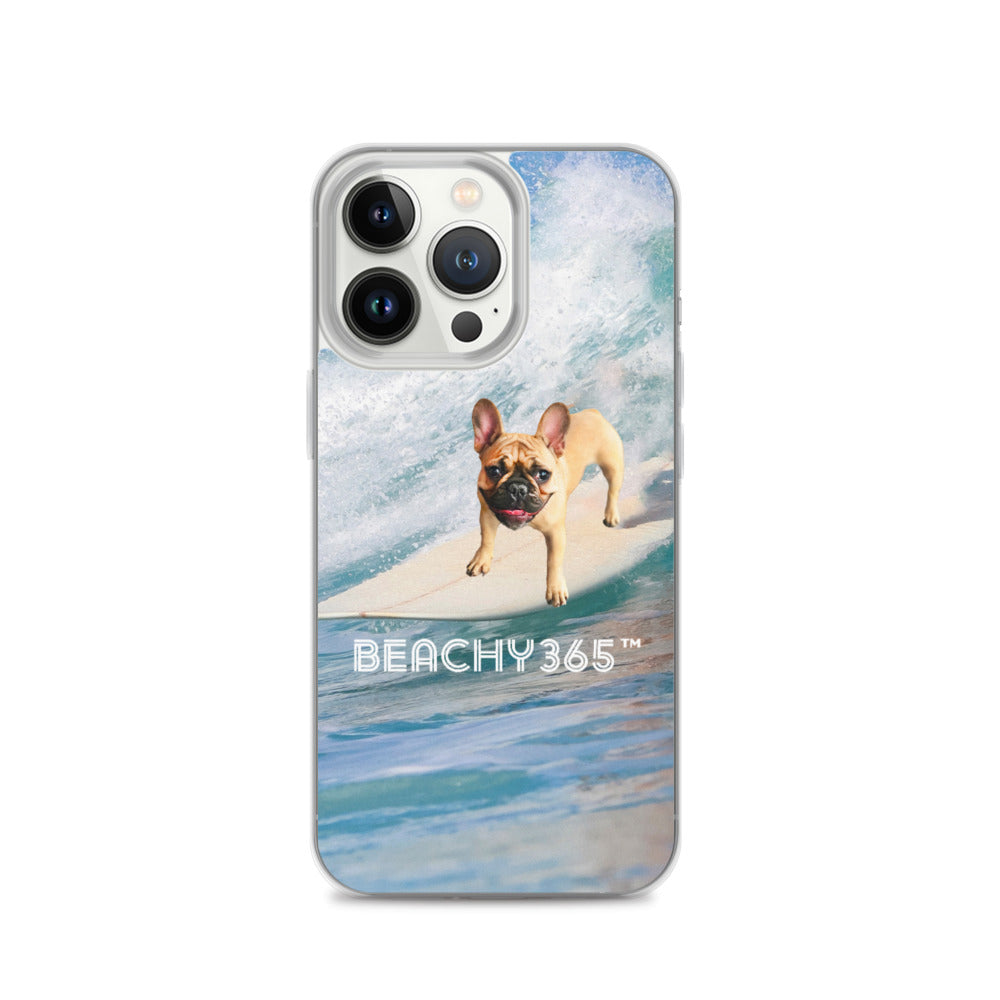Finny the Fearless Surf Dog iPhone Case