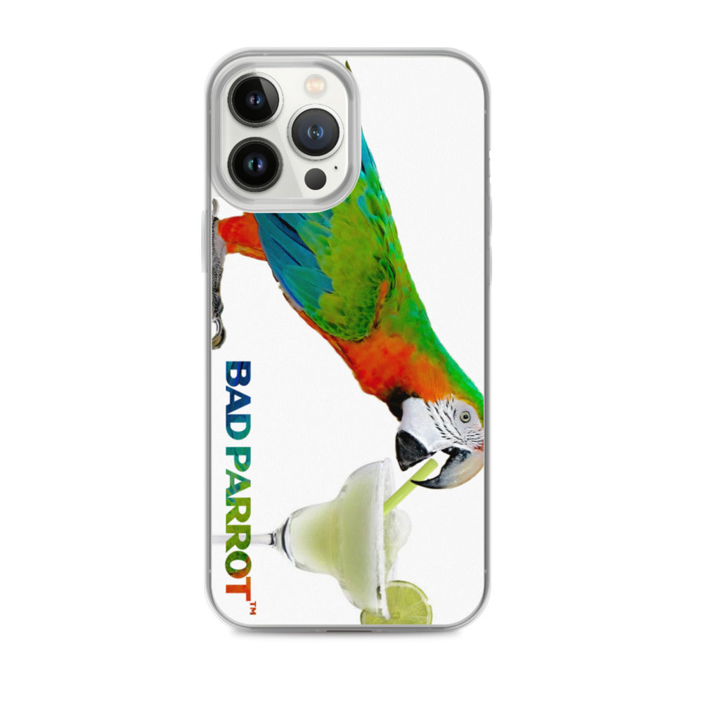Bad Parrot with Margarita Extreme-Close-Up iPhone Case