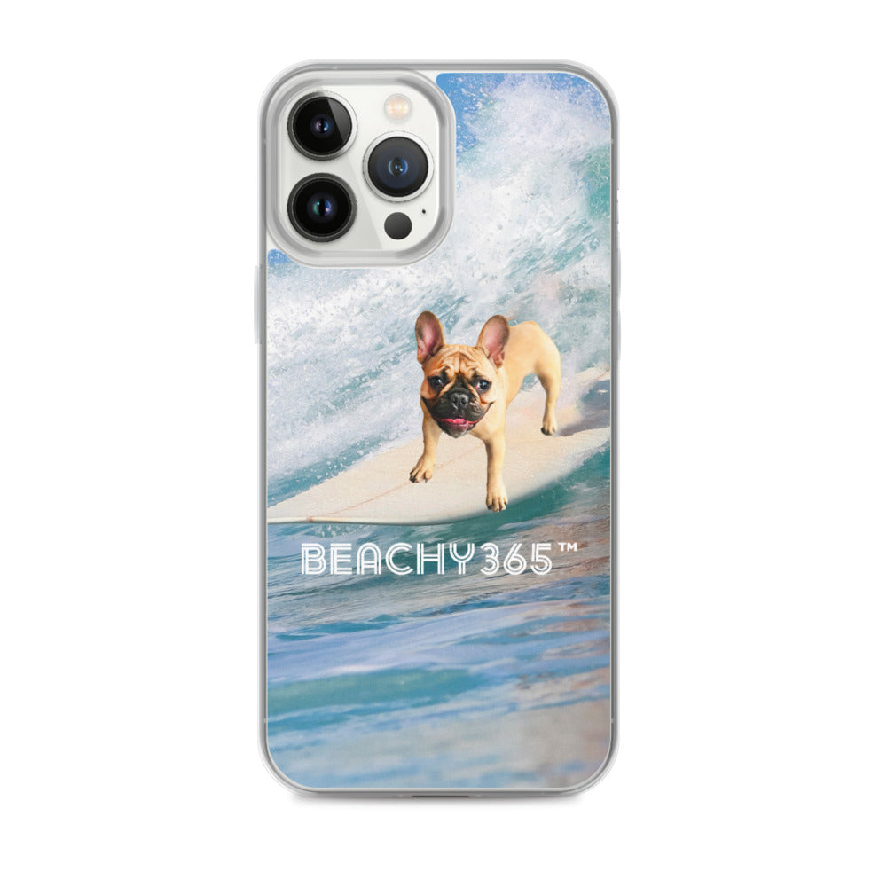 Finny the Fearless Surf Dog iPhone Case