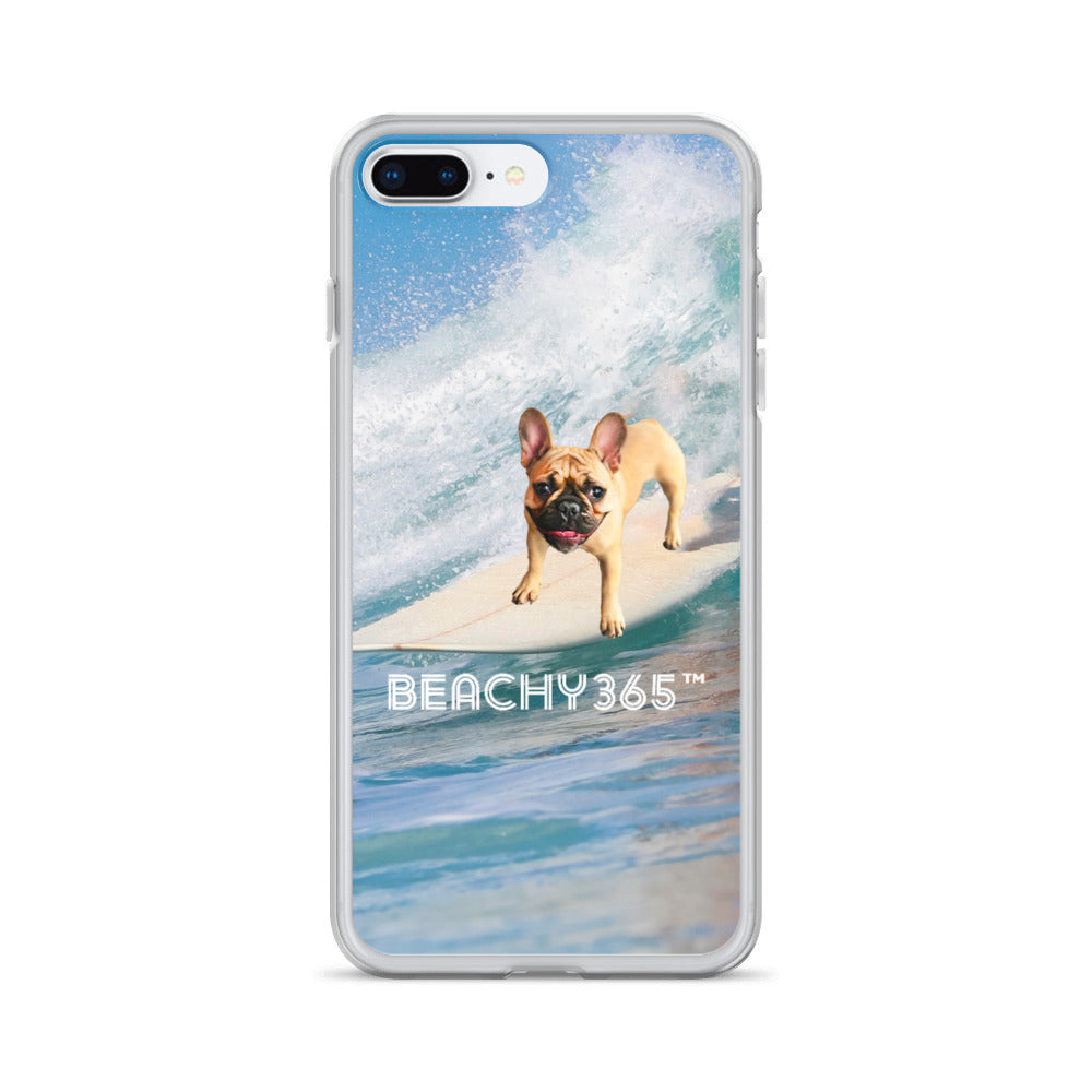 Finny the Fearless Surf Dog iPhone Case