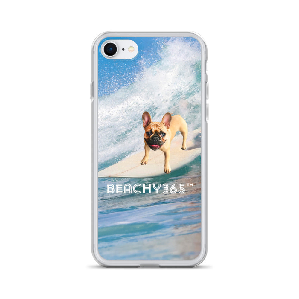 Finny the Fearless Surf Dog iPhone Case