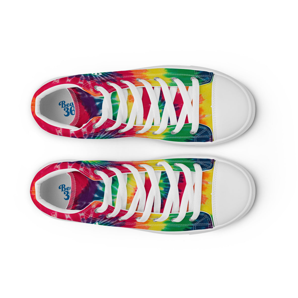 Men’s/Unisex Rainbow Cicada 2024 High Top Canvas Shoes - Variation 3