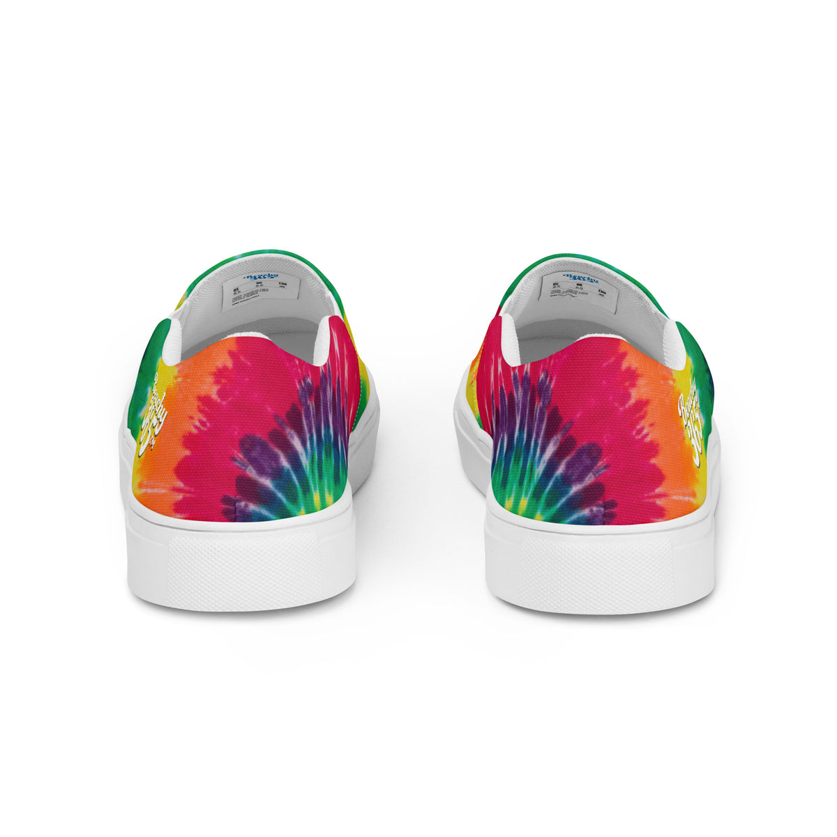 Rainbow Tie-Dye Men’s Slip-On Canvas Shoes - Beachy365